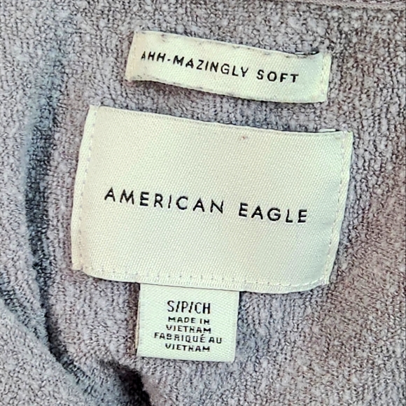 American Eagle Outfitters Ahh-Mazingly Soft 1/4 Zip Lavender Sweatshirt - Picture 11 of 11